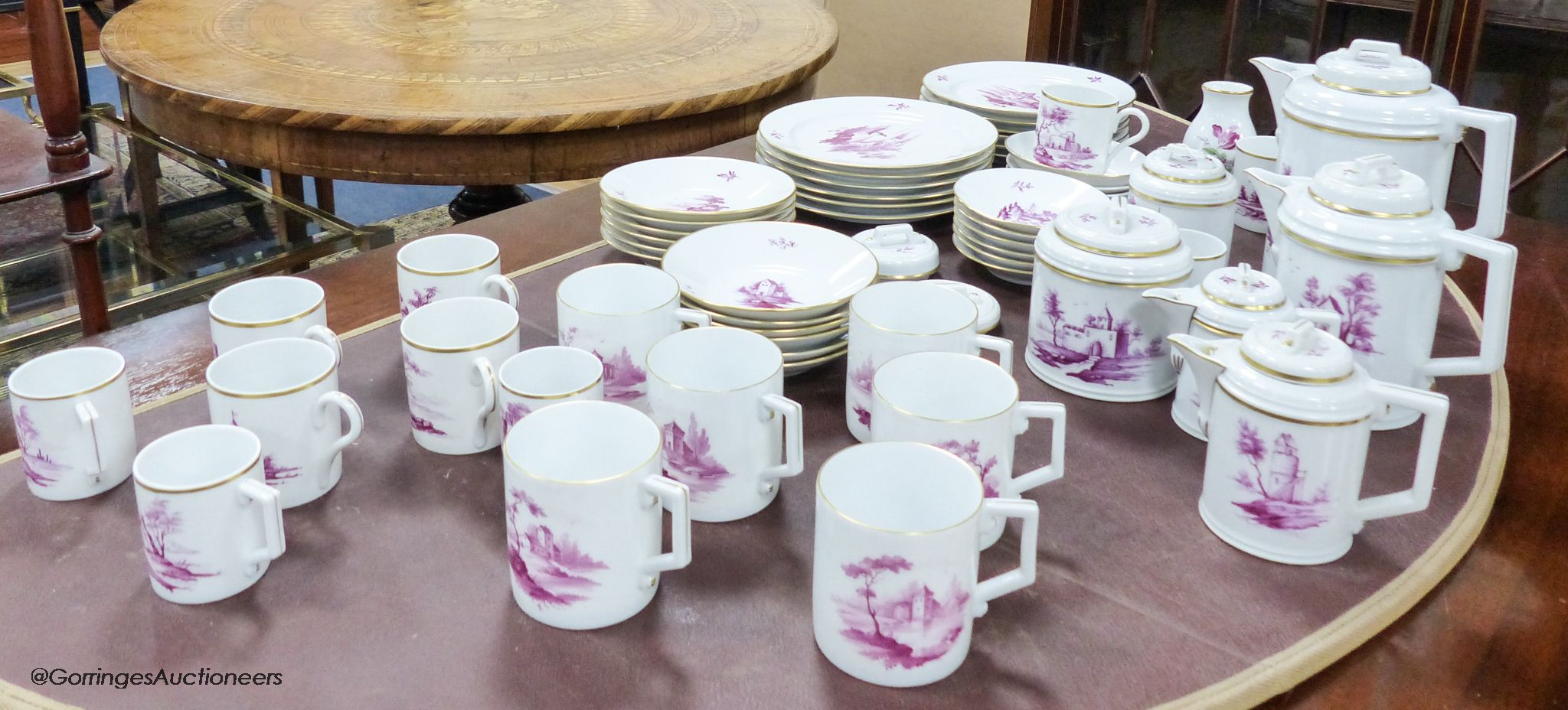 An Hochst porcelain tea and coffee service (59)